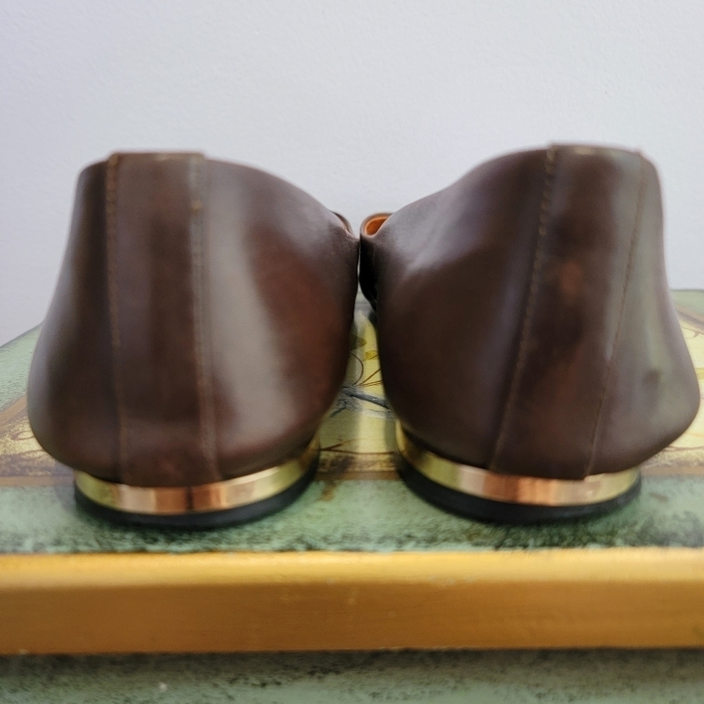 Givenchy Dark Brown Leather Loafers - Picture 3 of 10